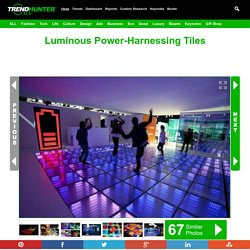 Luminous Power-Harnessing Tiles - The Sustainable Dance Floor Feeds Off of Kinetic Energy to Glow