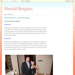 Harold Boigues: Harold Boigues - at Hanson Group