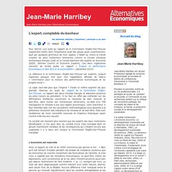Jean-Marie Harribey » Blog Archive » L'expert, comptable du bonheur