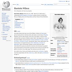 Harriette Wilson