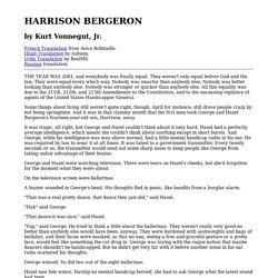 Harrison Bergeron ... Kurt Vonnegut