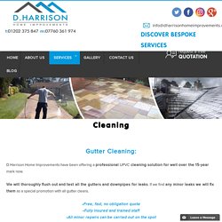D Harrison Home Improvements - Cleaning Services