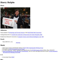 Harry Halpin's Homepage