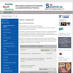 Hartz 4 Berechnung: ALG II Rechner / Arbeitslosengeld 2 berechnen