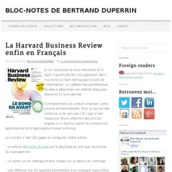 La Harvard Business Review enfin en Français