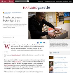 Harvard study illuminates botanical bias