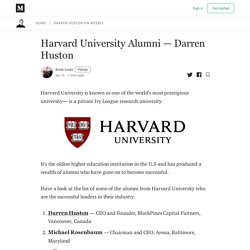 Harvard University Alumni