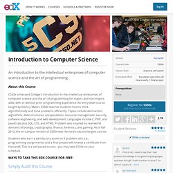 CS50x: Introduction to Computer Science