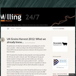 UK Grains Harvest 2012: What we already knew…