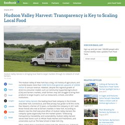 Hudson Valley Harvest: Transparency is Key to Scaling Local Food