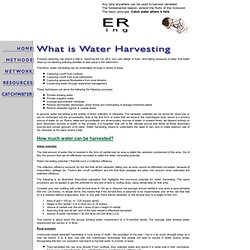 What Is Water Harvesting? - Rainwaterharvesting.org