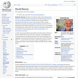 David Harvey (geographer)