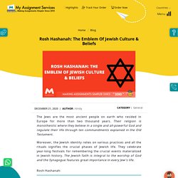 Rosh Hashanah: The Emblem of Jewish Culture & Beliefs