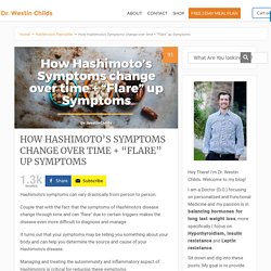 How Hashimoto’s Symptoms change over time + “Flare” up Symptoms
