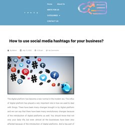 How to use social media hashtags for your business