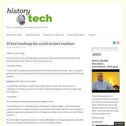 10 best hashtags for social studies teachers