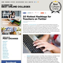 20 Hottest Hashtags for Teachers on Twitter