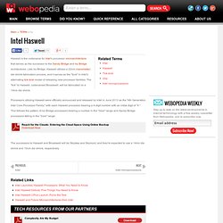 What Is Intel Haswell? A Definition from Webopedia