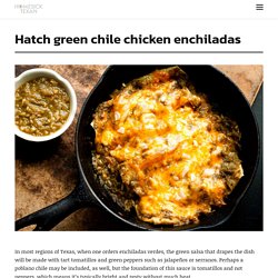 Hatch green chile chicken enchiladas
