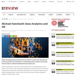 Michael Hatchwell: Data Analytics and HR - HRreview