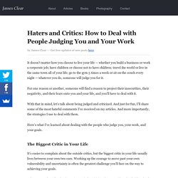 Haters and Critics: How to Deal with People Judging You and Your Work
