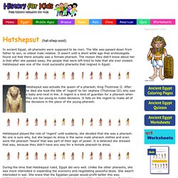 Hatshepsut for Kids - Facts from History for Kids