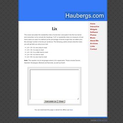 Haubergs.com - LIX