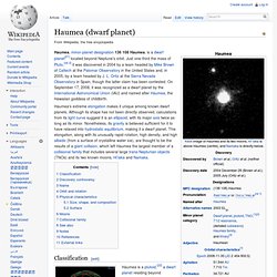 Haumea (dwarf planet)