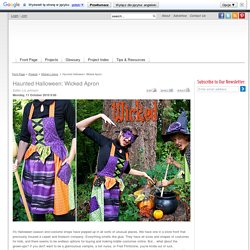 Haunted Halloween: Wicked Apron - Sew4Home