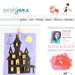 Haunted House Halloween Cut-out « Sarah Jane Studios Blog