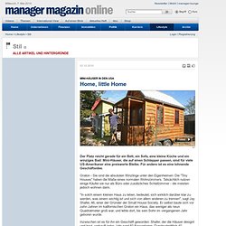Mini-Häuser in den USA: Home, little Home - manager magazin online - Nachrichten - Lifestyle