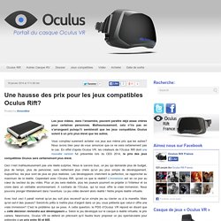 Une hausse des prix pour les jeux compatibles Oculus Rift?