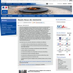 Hauts lieux de mémoire