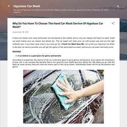 Why Do You Have To Choose The Hand Car Wash Service Of Hypoluxo Car Wash?