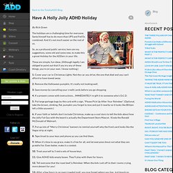Have A Holly Jolly ADHD Holiday
