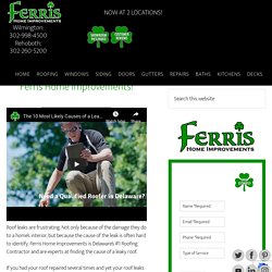 Do You Have Roof Leaks? Call Ferris Home Improvements!