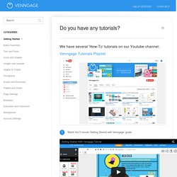 Do you have any tutorials? - Venngage Help Center