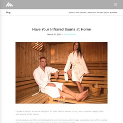 Have Your Infrared Sauna at Home