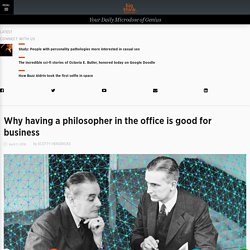 Why having a philosopher in the office is good for business