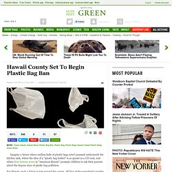 Hawaii County Set To Begin Plastic Bag Ban