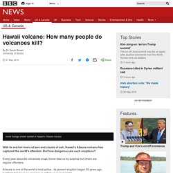 Hawaii volcano: How many people do volcanoes kill?