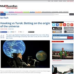 Hawking vs Turok: Betting on the origin of the universe