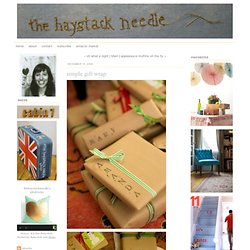 the haystack needle: simple gift wrap