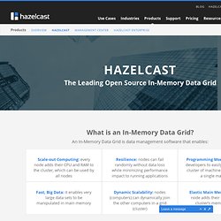 Hazelcast - Leading Open Source In-Memory Data Grid IMDG