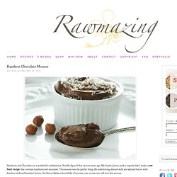 Hazelnut Chocolate Mousse: Healthy!