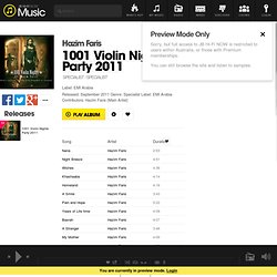 Hazim Faris - 1001 Violin Nights Party 2011