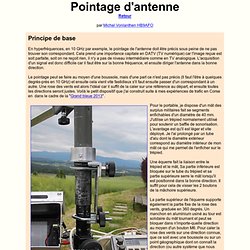 pointage d'antenne