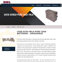hblbatteries- LEAD ACID VRLA PURE LEAD BATTERIES - DATASHIELD