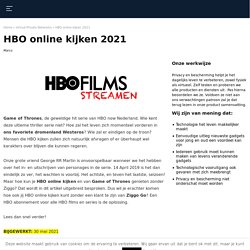 HBO online kijken