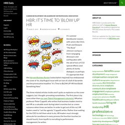 HBR: It's Time to 'Blow Up' HR - HRE Daily